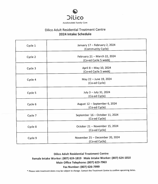 dilico-trtmnt-intake-schedule-2024